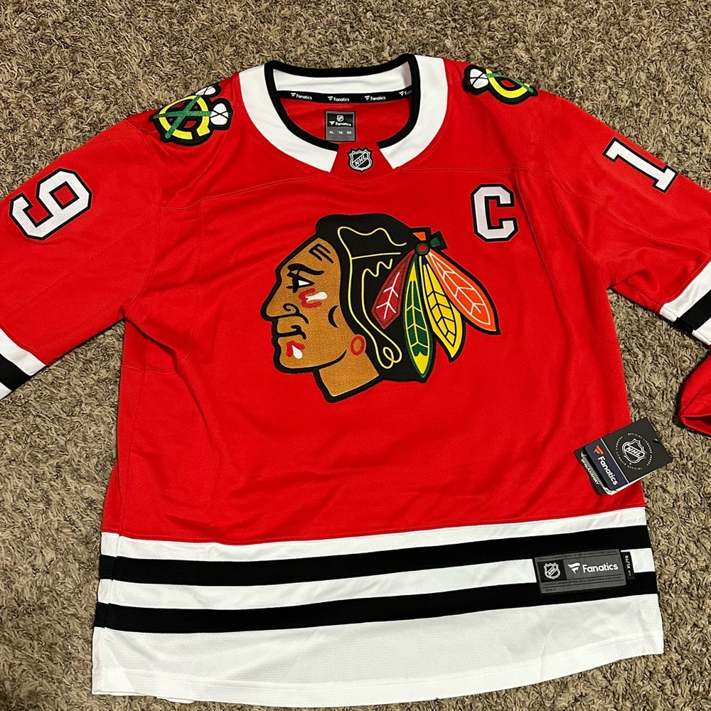 Chicago Blackhawks Jonathan Toews Size XL Fanatics Breakaway Red Home NHL Jersey